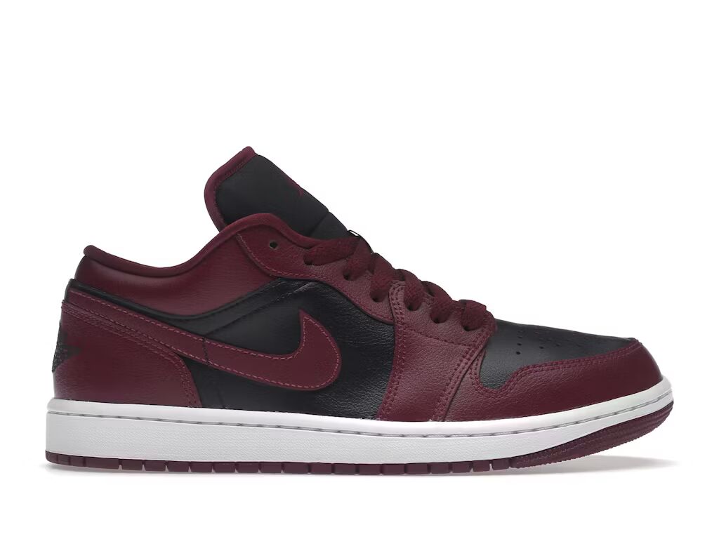 Jordan 1 Low Black Dark Beetroot