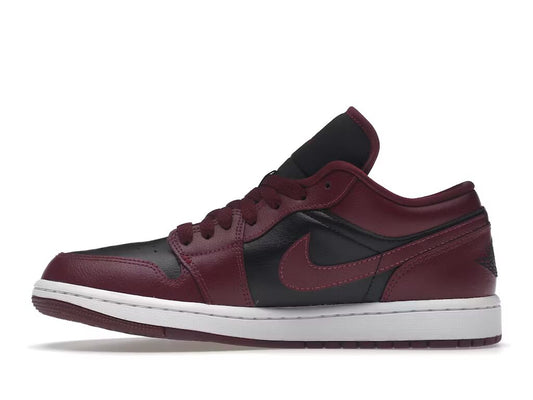 Jordan 1 Low Black Dark Beetroot