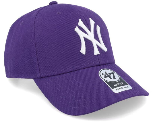 New York Yankees Mvp Purple Adjustable - 47 Brand