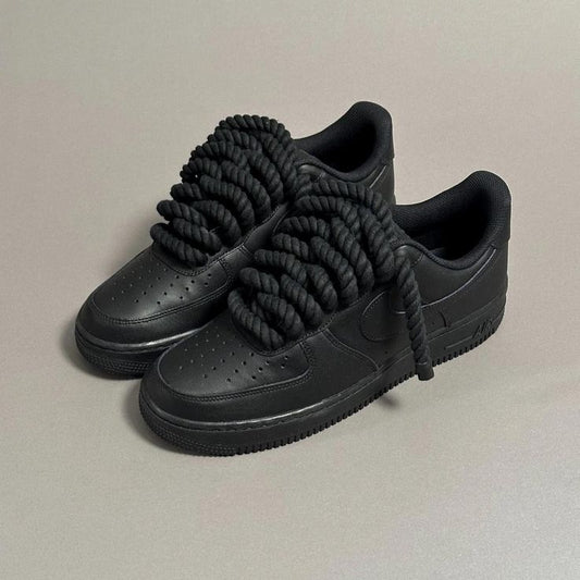 Air Force 1 Black Rope Laces Nero