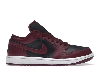 Jordan 1 Low Black Dark Beetroot